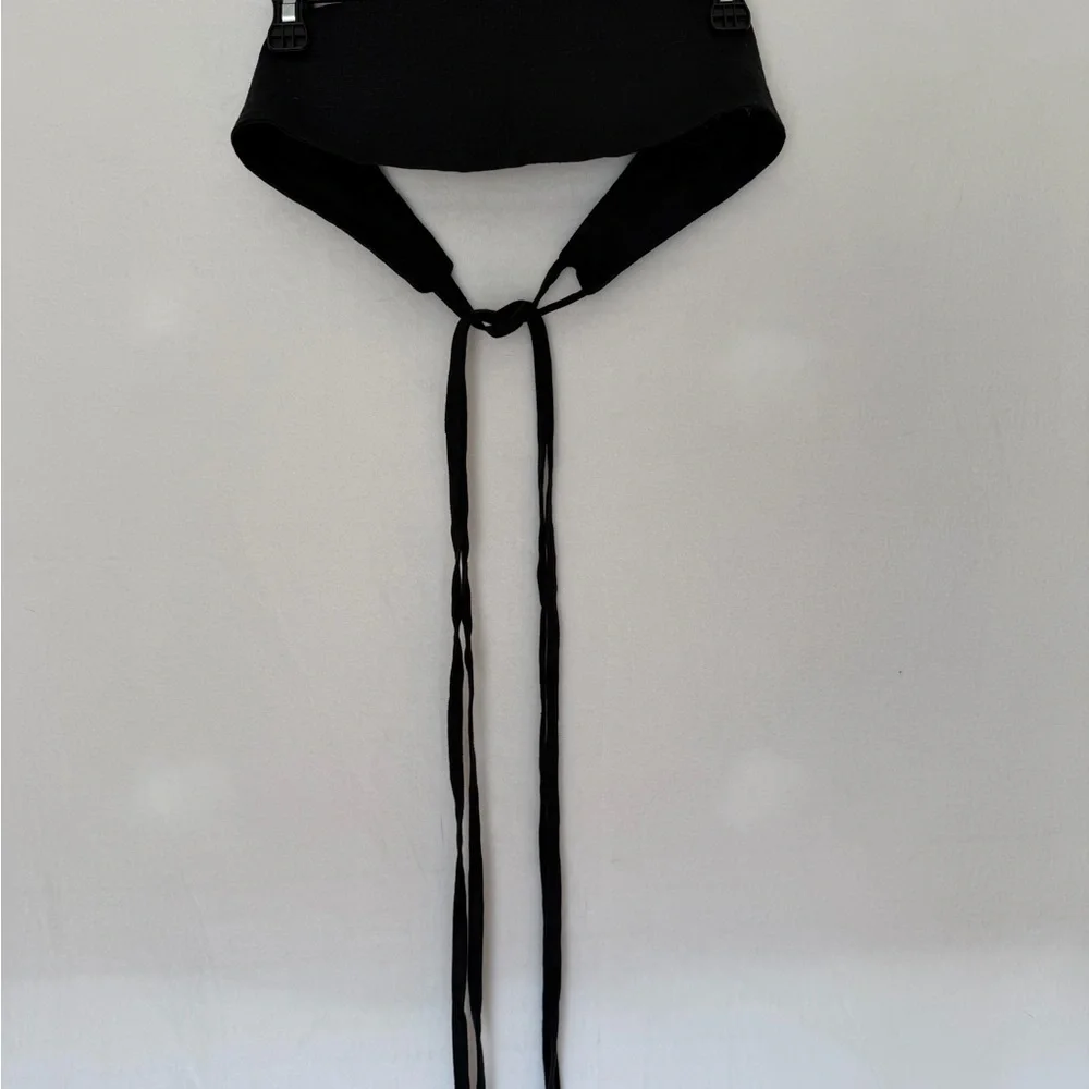Visible Art Linen Sash Belt BLACK 100% Linen - Picture 5 of 6